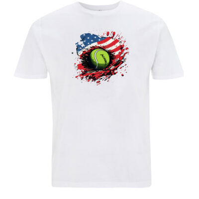 White Flushing Tee, Smash the stars Angell Sport Tshirt image